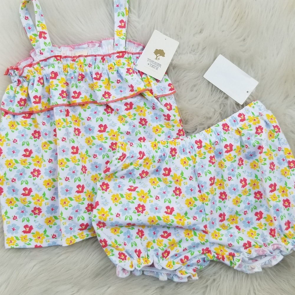 NWT Tucker + Tate Floral 2pc Set
